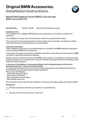BMW 66 20 0 146 507 Installation Instructions Manual