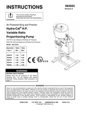 Graco Hydra-Cat H.P. Premier Instructions Manual
