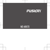 Fusion MS-ARX70 Instructions Manual
