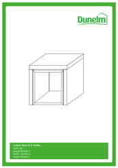 Dunelm Lisbon Nest of 2 Tables Manual