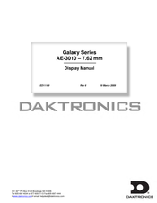 Daktronics Galaxy AE-3010 Manual