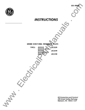 GE JBCG78M Instructions Manual
