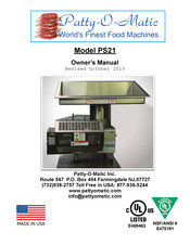 Patty-O-Matic PS21 Owner's Manual