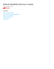 Meilhaus Electronic RedLab WebDAQ 316 User Manual