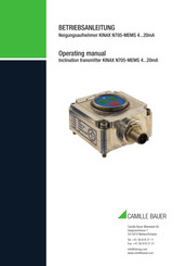 Camille Bauer KINAX N705-MEMS Operating Manual