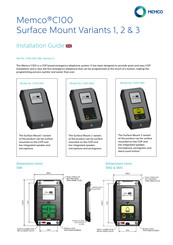 Memco C100 SM3 Installation Manual