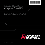 Akrapovic Sound Kit P-HF 1065 Instruction Manual