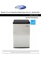 Whynter CUF-301SS Instruction Manual