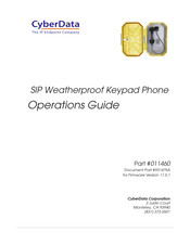 CyberData 011460 Operation Manual