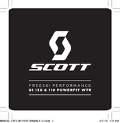 Scott G1 130 POWERFIT WTR Manual