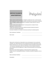 Pelgrim GVW865 Manual