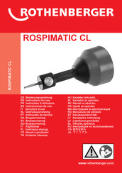 Rothenberger ROSPIMATIC CL Instructions For Use Manual