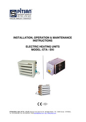 Pitsan ETA 6 Installation, Operation & Maintenance Instructions Manual