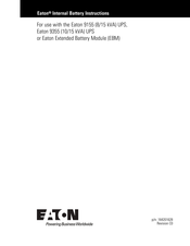 Eaton PWHR12120W3FR Instructions Manual