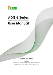 Preen ADG-L-160-25 User Manual