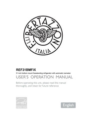 Bertazzoni REF31BMFIX User's Operation Manual