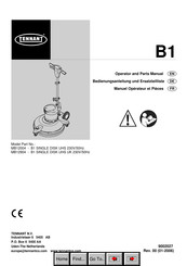 Tennant B1 Series Operator And Parts Manual