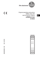 IFM Efector110 G1503S Operating Instructions Manual
