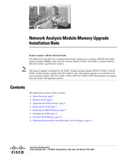 Cisco MEM-C6KNAM-2GB Upgrade Installation