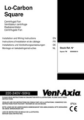 Vent-Axia Lo-Carbon Square TM Installation And Wiring Instructions