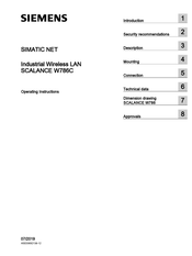 Siemens SIMATIC NET SCALANCE W786C-2 SFP Operating Instructions Manual