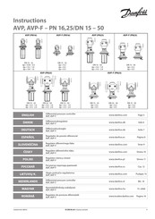 Danfoss AVP-F PN16 32 Instructions Manual
