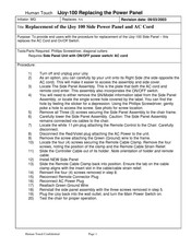 Human Touch iJoy-100 Replacement Manual