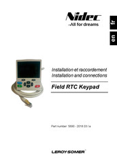Leroy-Somer Nidec Field RTC Keypad Installation And Connections