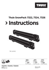 Thule SnowPack 7322 Instructions Manual