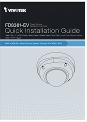 Vivotek FD8381-EV Quick Installation Manual