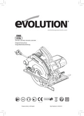 Evolution S185CCSL Original Instructions Manual