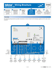 Tekmar tN4 Gateway 483 Wiring Brochure