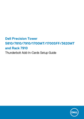 Dell Precision Tower 7810 Setup Manual