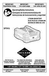skilsaw SPTH15 Operating/Safety Instructions Manual