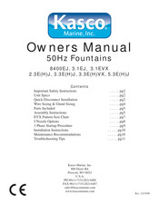 Kasco 3.3EJ Owner's Manual
