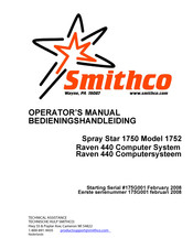 Smithco Spray Star 1750 Series Operator's Manual