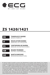 ECG ZS 1421 Instruction Manual