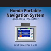 Garmin Honda NUVI 350 GPS Quick Reference Manual