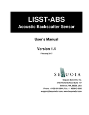 Sequoia LISST-ABS User Manual