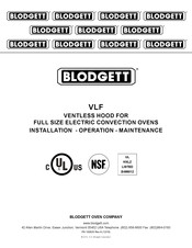 Blodgett VLF Installation Operation & Maintenance