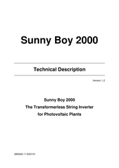 SMA Sunny Boy 2000 Technical Description