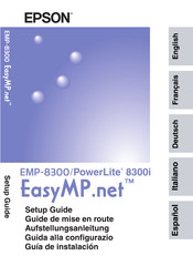 Epson PowerLite 8300i with
EasyMP.net module Setup Manual