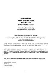 DORCHESTER DR-FC 45 Installation, Commissioning And Maintenance Instructions