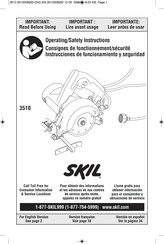 Skil 3510 Operating/Safety Instructions Manual