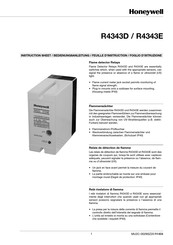 Honeywell R4343E Instruction Sheet