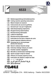 Dahle 6533 Operating Instructions Manual