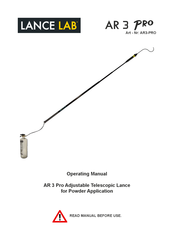 Lance Lab AR 3 Pro Operating Manual