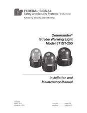 Federal Signal Corporation Commander 371ST-250 Installation And Maintenance Manual