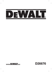 Dewalt D26676 Manuals | ManualsLib