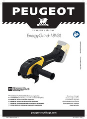 PEUGEOT EnergyGrind-18VBL Using Manual